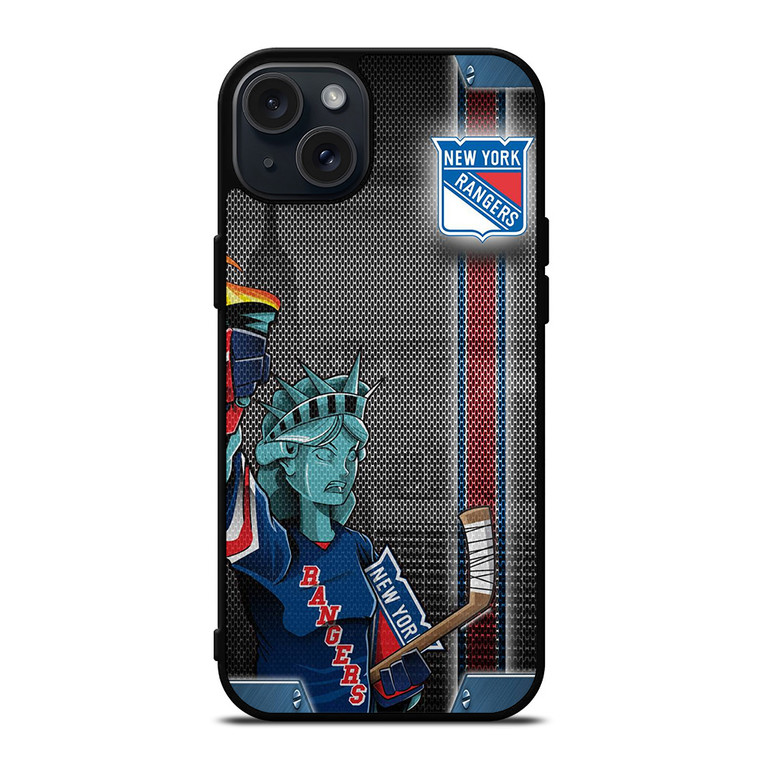 NEW YORK RANGERS NHL LIBERTY STATUE iPhone 15 Plus Case Cover
