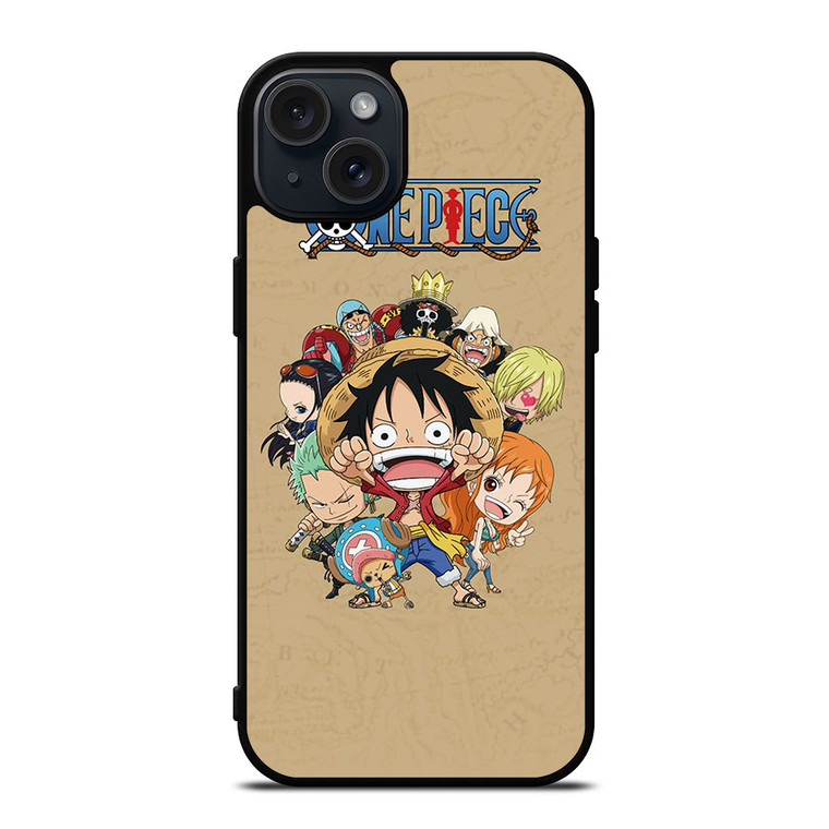ONE PIECE CUTE MINI CHARACTER ANIME MANGE iPhone 15 Plus Case Cover