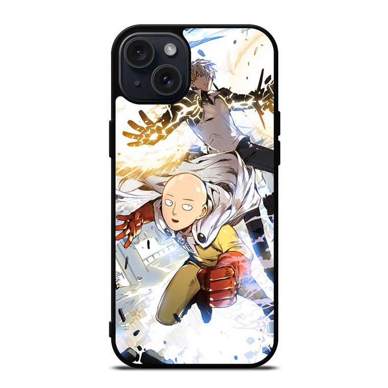 ONE PUNCH MAN SAITAMA AND GENOS iPhone 15 Plus Case Cover