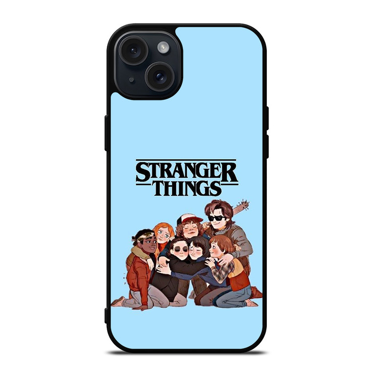 STRANGER THINGS CARTOON CHARACTERS iPhone 15 Plus Case Cover
