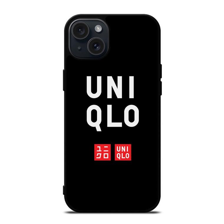 UNIQLO LOGO BLACK 2 iPhone 15 Plus Case Cover