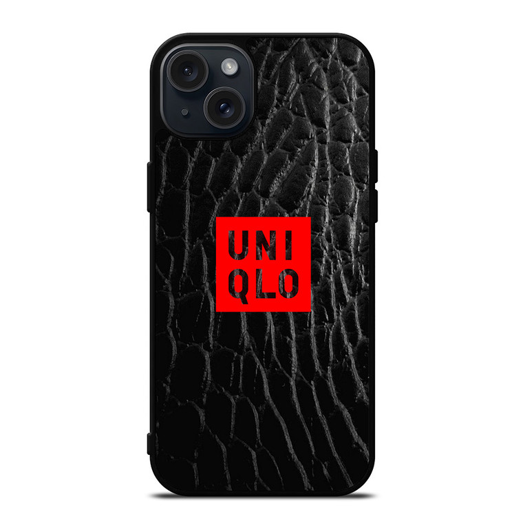 UNIQLO LOGO SNAKE SKIN iPhone 15 Plus Case Cover