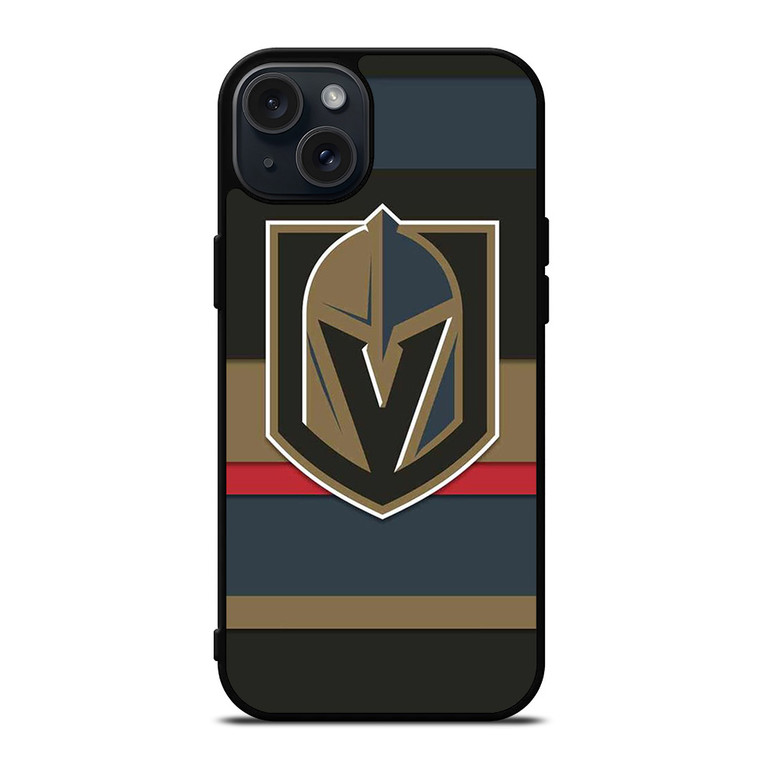 VEGAS GOLDEN KNIGHTS STRIPE iPhone 15 Plus Case Cover