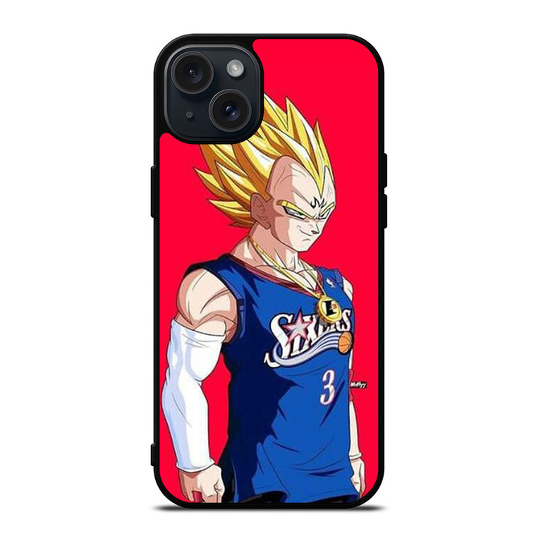 VEGETA DRAGON BALL PHILADELPHIA SIXERS iPhone 15 Plus Case Cover