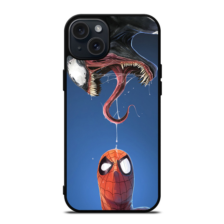 VENOM VS SPIDERMAN VILLAIN iPhone 15 Plus Case Cover