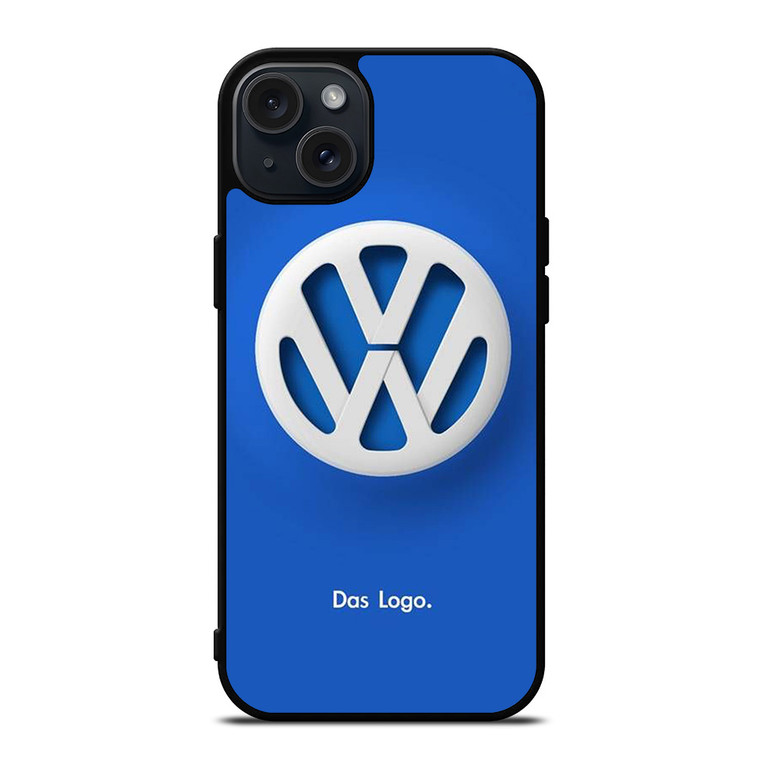 VOLKSWAGEN VW DAS LOGO BLUE iPhone 15 Plus Case Cover
