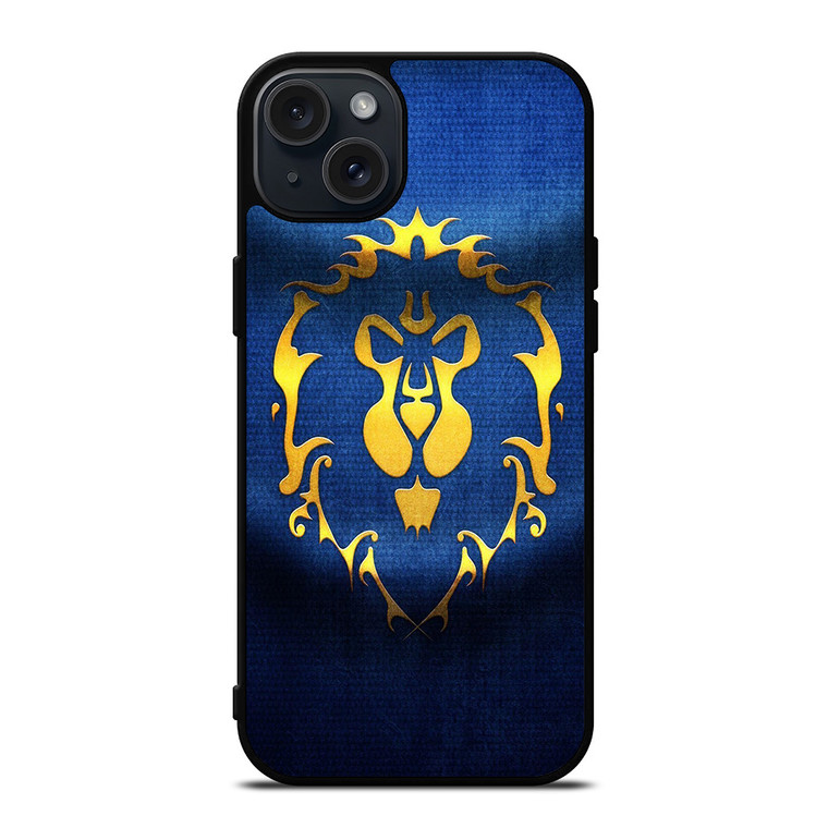 WORLD OF WARCRAFT ALLIANCE WOW FLAGE iPhone 15 Plus Case Cover