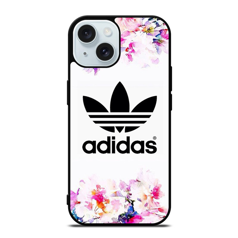 ADIDAS FLOWER ART iPhone 15 Case Cover