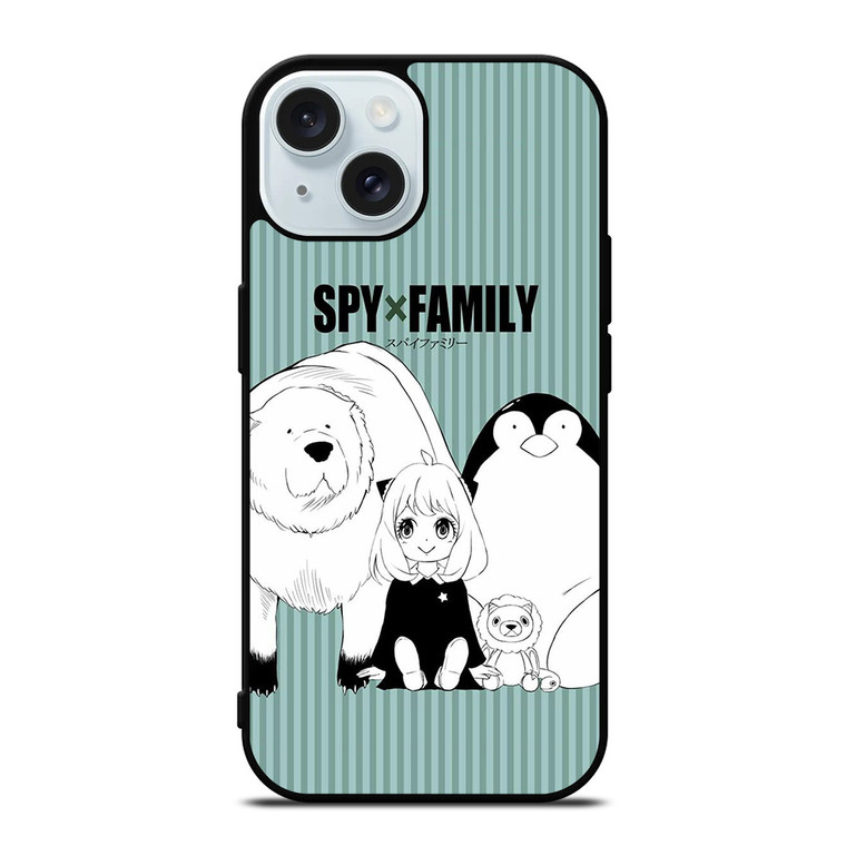 ANYA AND BOND FORGER SPY FAMILY MANGA ANIME iPhone 15 Case Cover