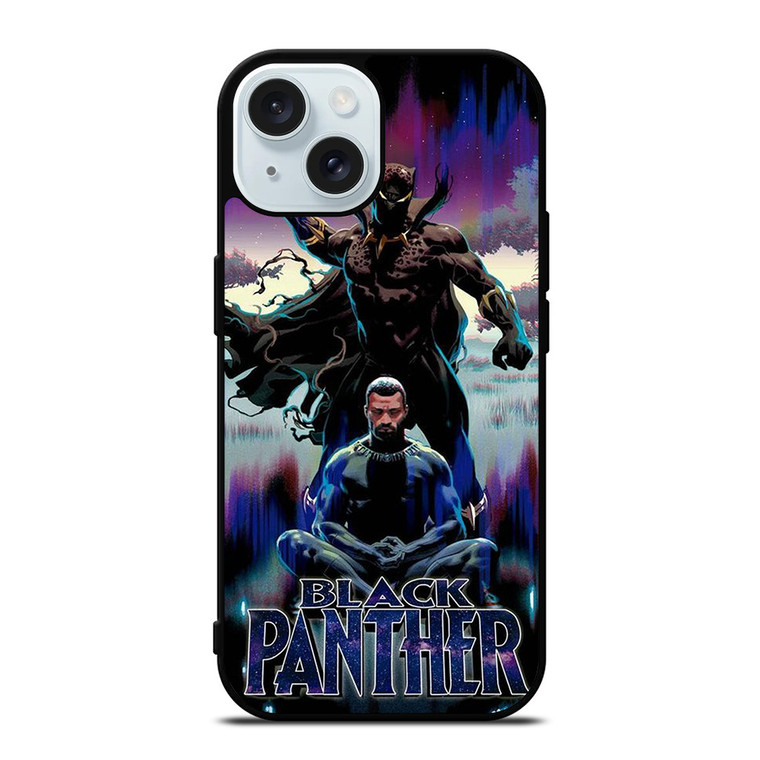 BLACK PANTHER MARVEL CARTOON iPhone 15 Case Cover