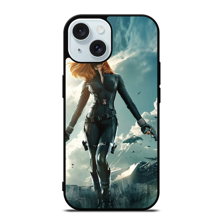 BLACK WIDOW MARVEL AVENGERS iPhone 15 Case Cover