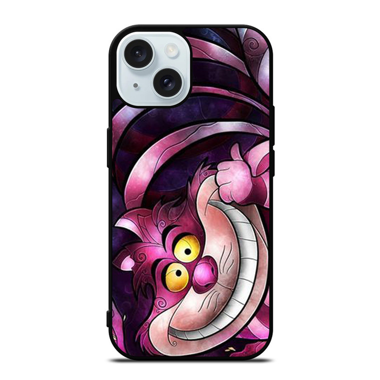 CHESHIRE CAT CARTOON iPhone 15 Case Cover