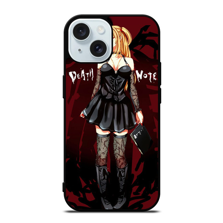 DEATH NOTE ANIME MISA AMANE iPhone 15 Case Cover