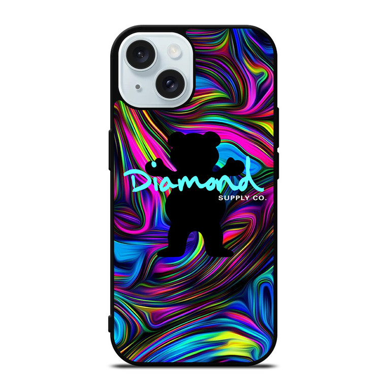 DIAMOND SUPPLY BEAR iPhone 15 Case Cover
