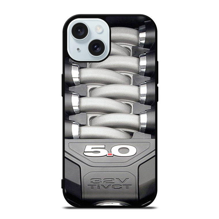 FORD MUSTANG GT 32V ENGINE iPhone 15 Case Cover