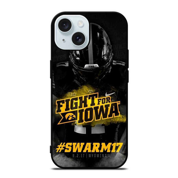IOWA HAWKEYES LOGO iPhone 15 Case Cover