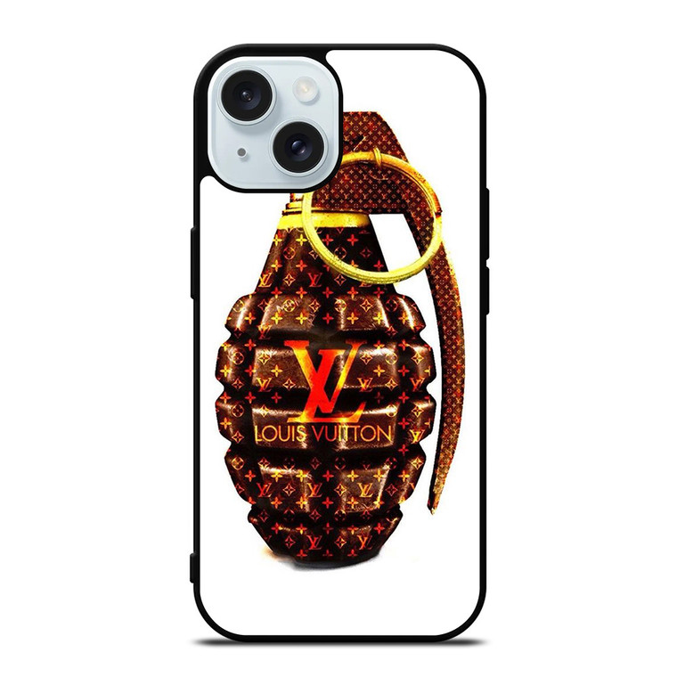 LOUIS VUITTON LV LOGO GOLDEN GRENADE iPhone 15 Case Cover