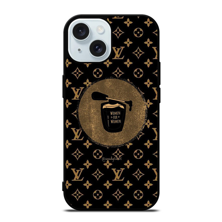 LOUIS VUITTON LV LOGO PATTERN WOMEN FOR MEN iPhone 15 Case Cover