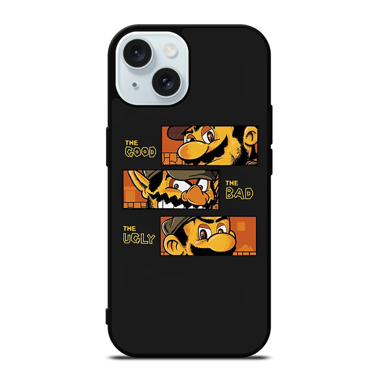 MARIO BROSS THE GOOD BAD UGLY iPhone 15 Case Cover