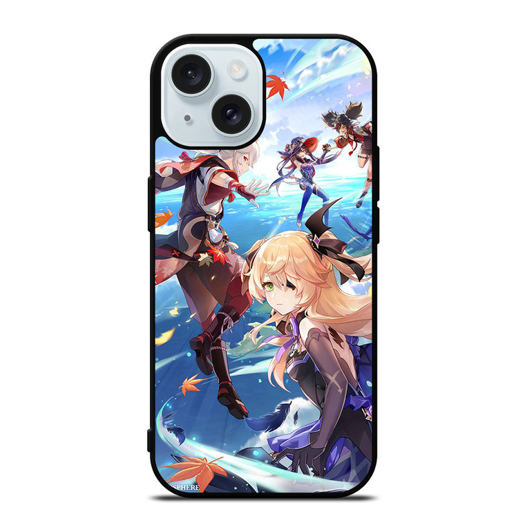 MOBILE GAME CHARACTERS GENSHIN IMPACT iPhone 15 Case Cover