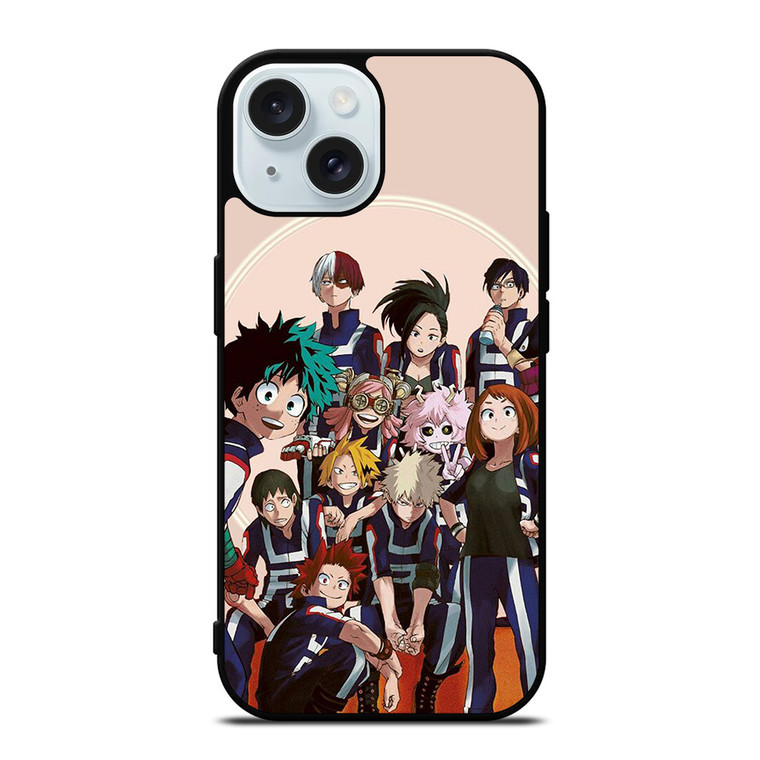 MY HERO ACADEMIA ANIME CHARACTER iPhone 15 Case Cover