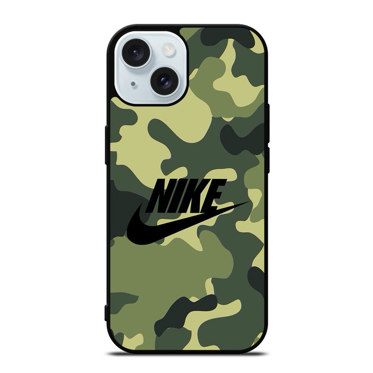 NIKE CAMO iPhone 15 Case Cover