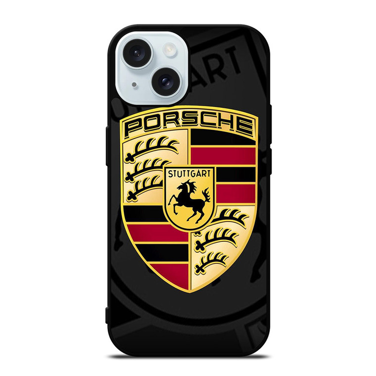 PORSCHE SUPERCAR LOGO iPhone 15 Case Cover