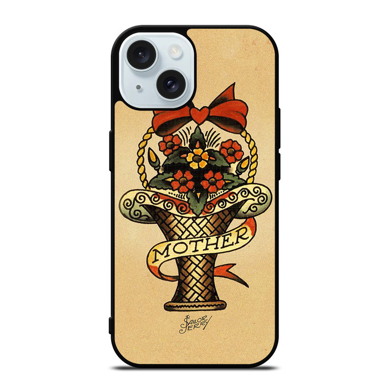 SAILOR JERRY FLOWER BOUQUET MOTHER iPhone 15 Case Cover