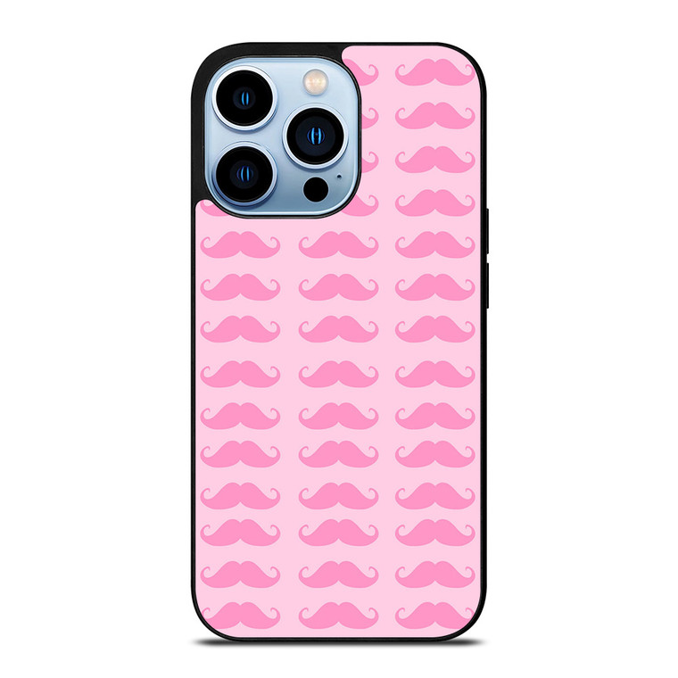 PINK MOUSTACHE iPhone 13 Pro Max Case Cover