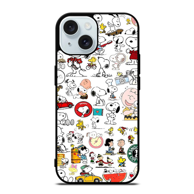 SNOOPY COFFEE THE PEANUTS iPhone 15 Case Cover