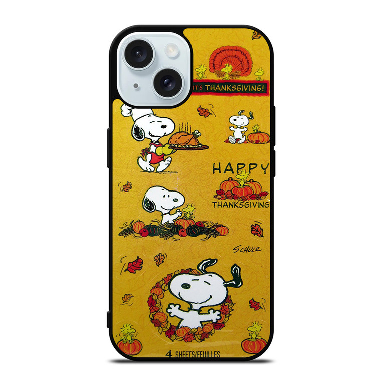 SNOOPY THE PEANUTS THANKSGIVING iPhone 15 Case Cover