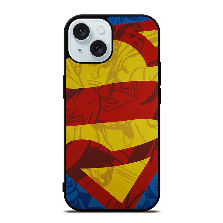 SUPERMAN LOGO COMIC iPhone 15 Case Cover