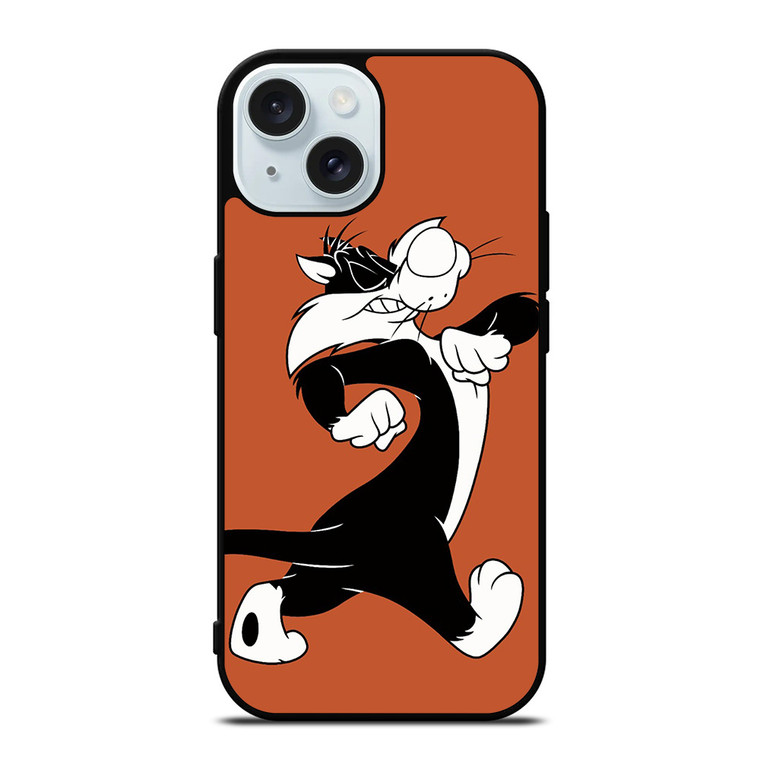 SYLVESTER WALKING Looney Tunes iPhone 15 Case Cover