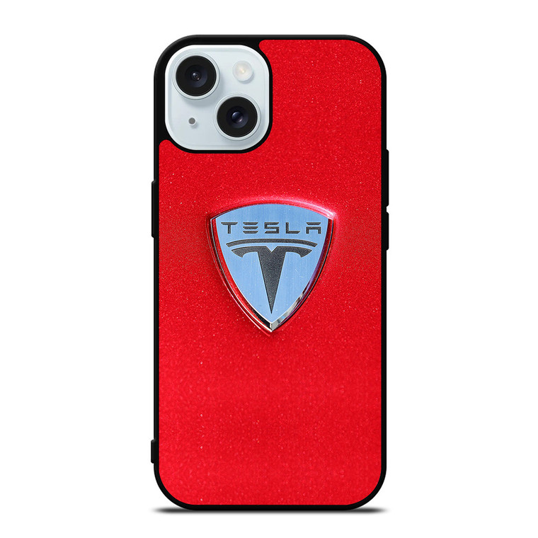 TESLA MOTOR LOGO iPhone 15 Case Cover