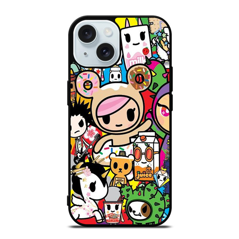 TOKIDOKI DONUTELLA AND FRIEND iPhone 15 Case Cover