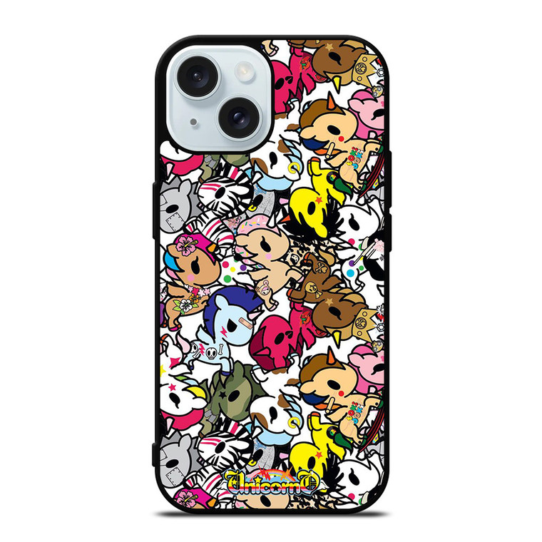 TOKIDOKI UNICORN COLLAGE iPhone 15 Case Cover