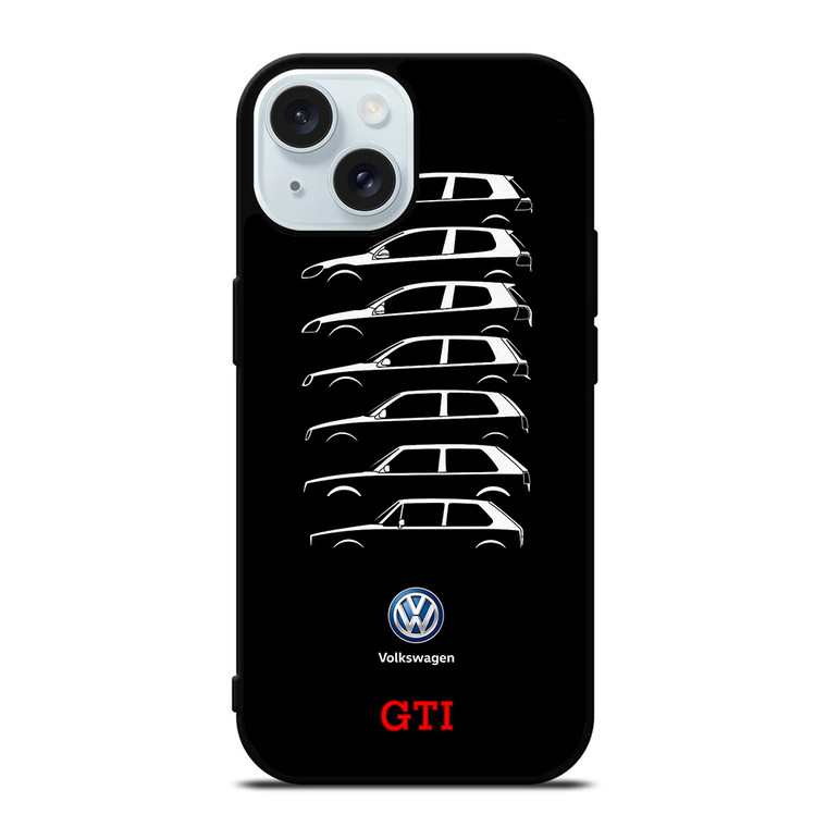 VW VOLKSWAGEN GOLF GTI EVOLUTION iPhone 15 Case Cover
