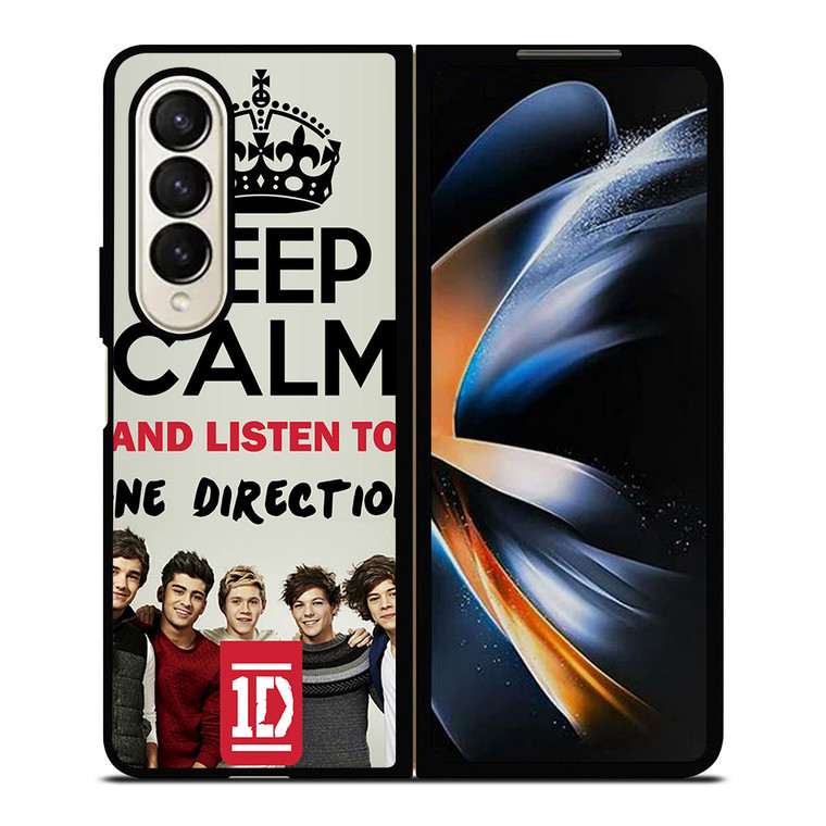KEEP CALM AND LISTEN TO ONE DIRECTION Samsung Galaxy Z Fold 4 Case Cover