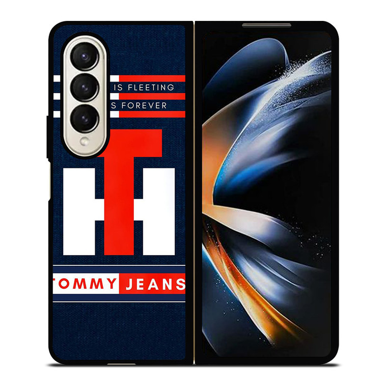 TOMMY HILFIGER JEANS TH LOGO STYLE IS FOREVER Samsung Galaxy Z Fold 4 Case Cover