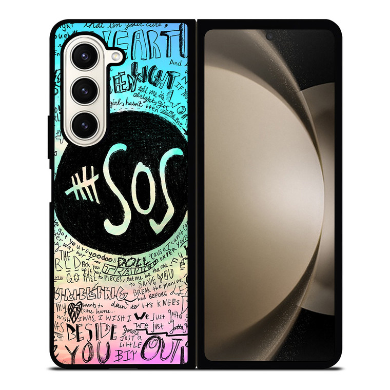 5 SECONDS OF SUMMER 3 5SOS Samsung Galaxy Z Fold 5 Case Cover