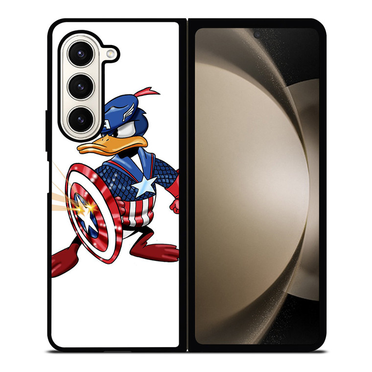 CAPTAIN AMERICA DAFFY DUCK 2 Samsung Galaxy Z Fold 5 Case Cover