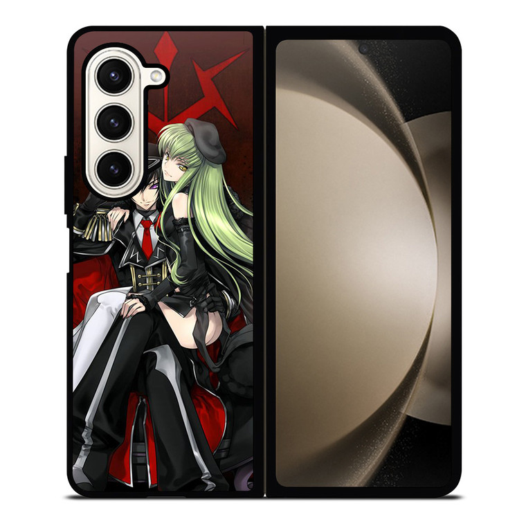 CODE GEASS LELOUCH CAMPEROUGE AND C.C ANIME MANGA Samsung Galaxy Z Fold 5 Case Cover