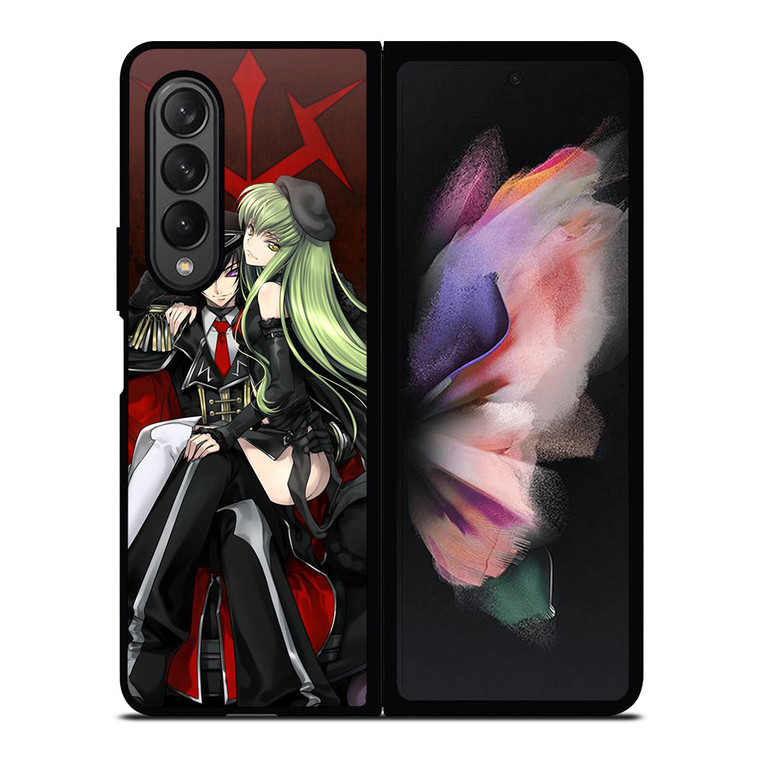 CODE GEASS LELOUCH CAMPEROUGE AND C.C ANIME MANGA Samsung Galaxy Z Fold 3 Case Cover