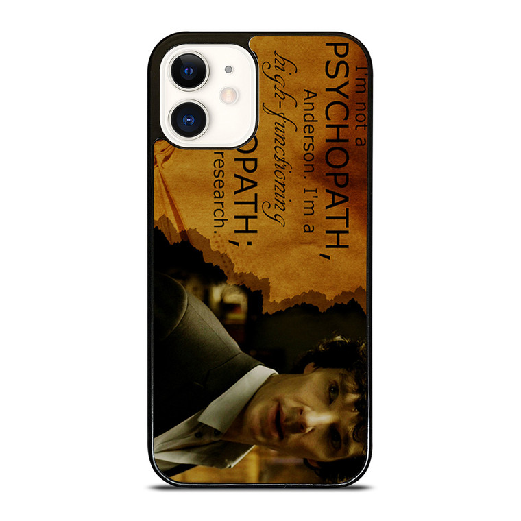 SHERLOCK HOLMES PSYCHOPATH iPhone 12 Case Cover