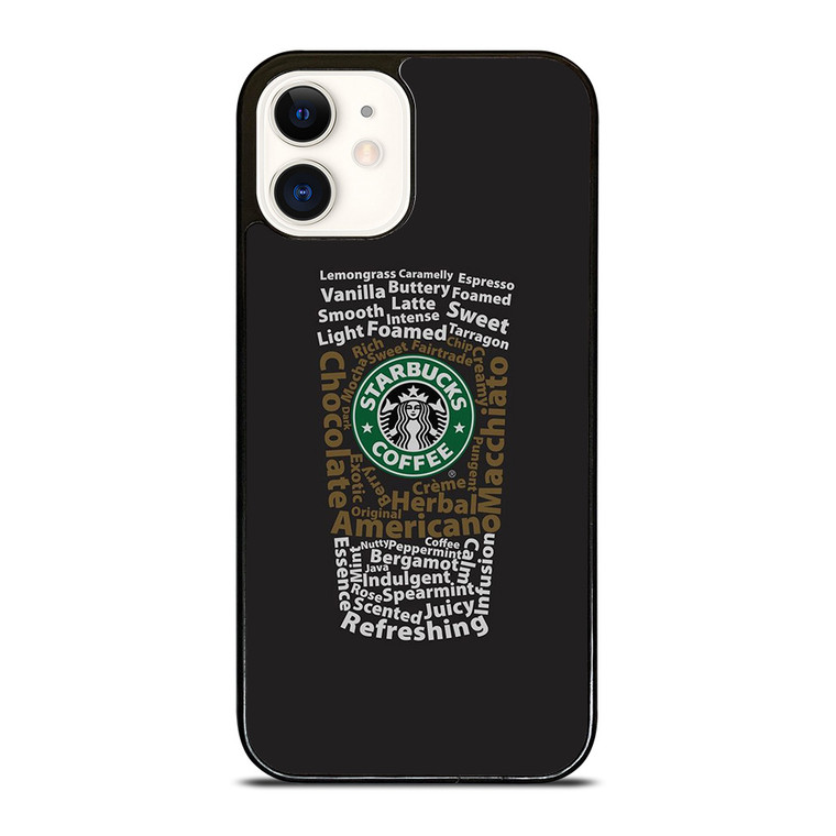 STARBUCKS COFFEE ART TYPOGRAPHY iPhone 12 Case Cover