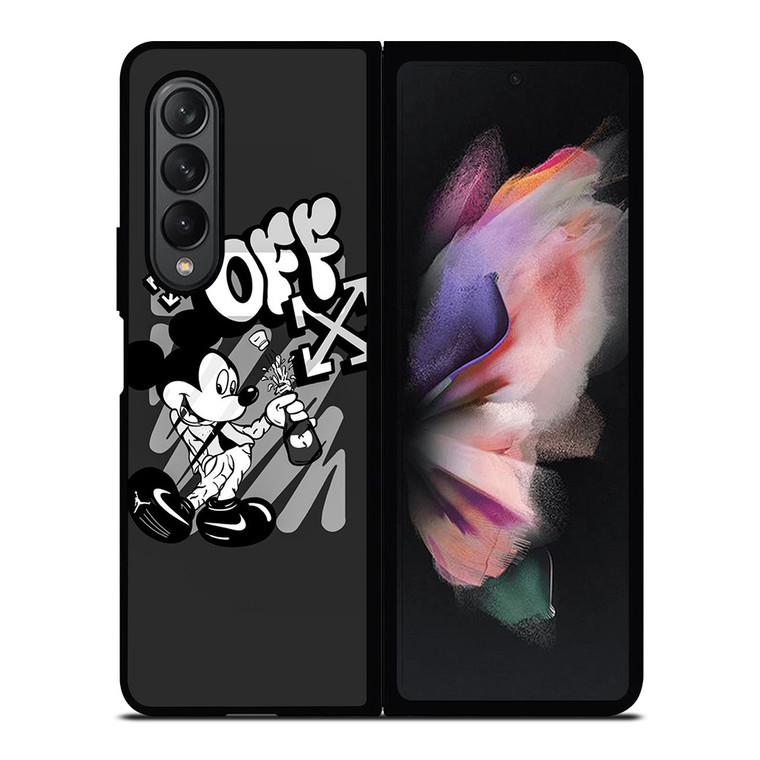 MICKEY MOUSE OFF WHITE LOGO Samsung Galaxy Z Fold 3 Case Cover