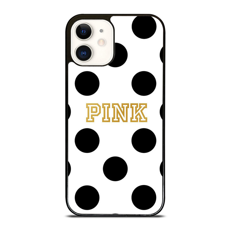 VICTORIA S SECRET PINK POLKADOTS iPhone 12 Case Cover