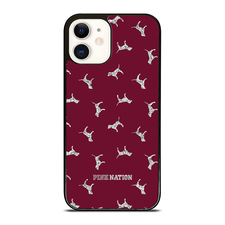 VICTORIA'S SECRET PINK NATION DOG iPhone 12 Case Cover