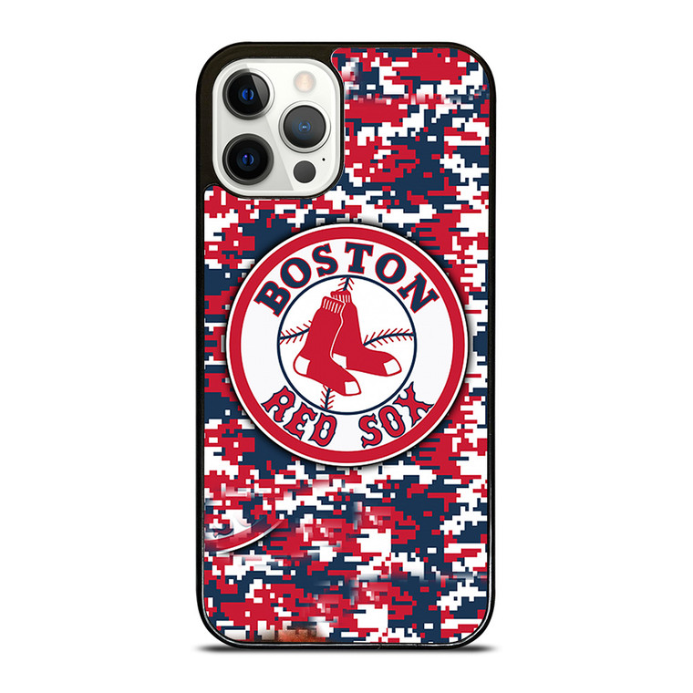 BOSTON RED SOX CAMO iPhone 12 Pro Case Cover