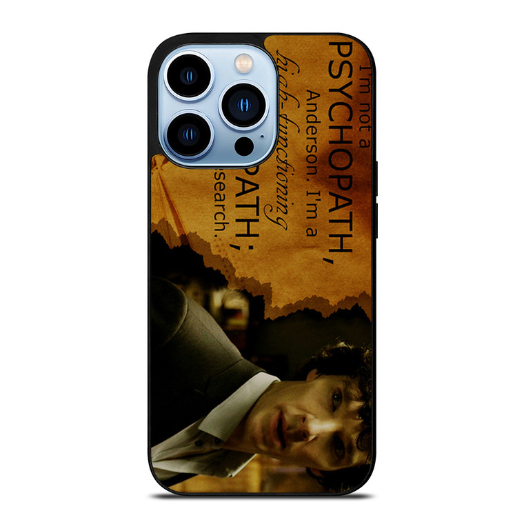 SHERLOCK HOLMES PSYCHOPATH iPhone 13 Pro Max Case Cover